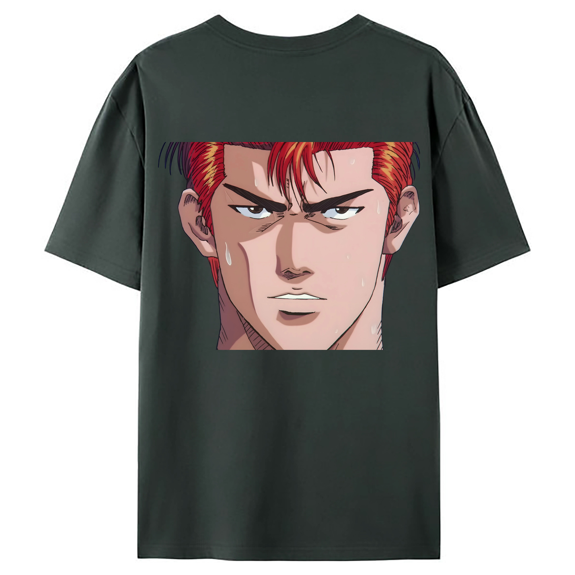 （画像用） SLAM DUNK／スラムダンク 綿100％ メンズ半袖Tシャツ（バックプリント） 通気性